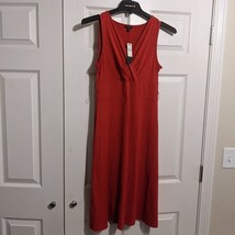 Talbots NWT women&#39;s sleeveless red dress size small - $29.69