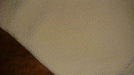 Pottery Barn Diamond Matelasse Standard Ivory Pillow Sham Made in Portugal - £11.70 GBP