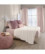 BEIGE COLOR LIGHT BLANKET VERY SOFTY AND WARM QUEEN SIZE MADE IN MEXICO - $54.44