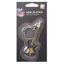 Minnesota Vikings Keychain Mini Guitar Style Keyring PSG NFL Official Merch - $9.75