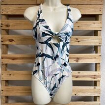 Tory Burch Floral One Piece Swimsuit Bathing Suit Woman's Size M KG JD - $74.24