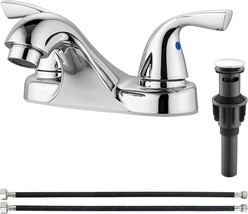 Aolemi Bathroom Faucets Arc 4 Inch Centerset Bathroom Sink Faucet, Polish Chrome - $49.90