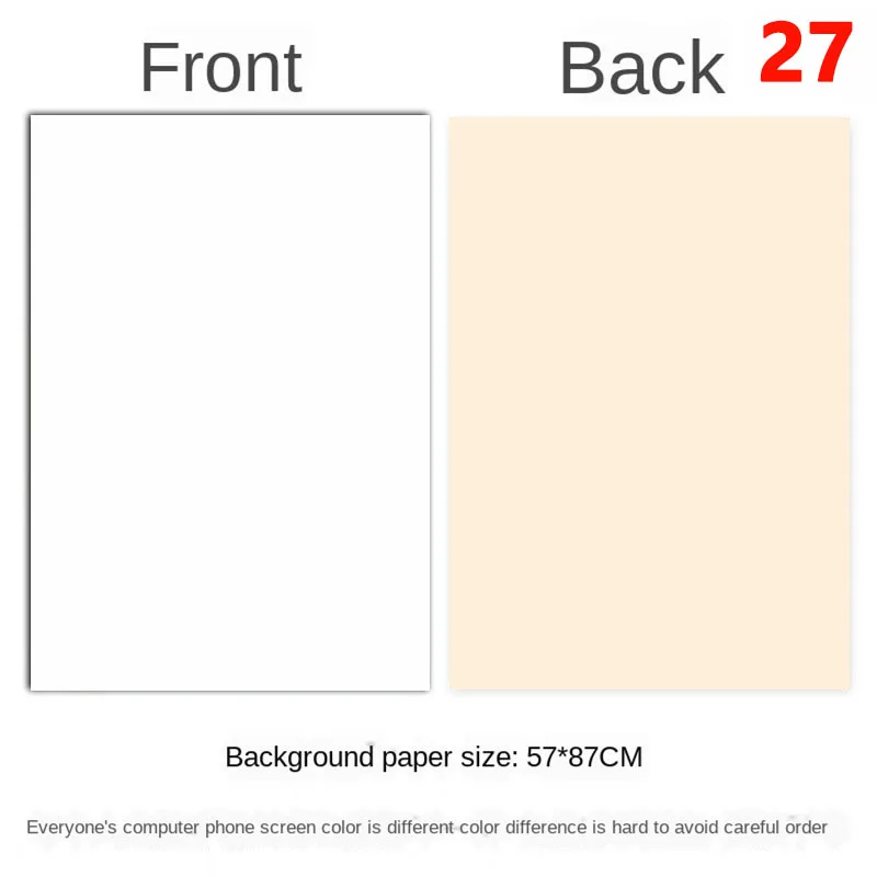 Photography Backdrops Wallpaper 57*87cm 2sides Solid Color Photo Background Prop - £84.19 GBP