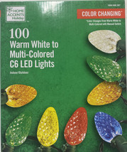 Home Accent Holiday C6 100-Light LED Color Changing Lights - $35.60