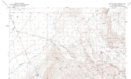 Muddy Peak Quadrangle, Nevada 1953 Topo Map USGS 15 Minute Topographic - £17.29 GBP