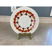 Royal Doulton England Orange TC 1082 Kaleidoscope 6&quot; Saucer - $14.84