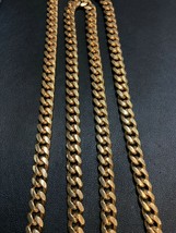 7.5mm 14k YELLOW GOLD SOLID 30&quot; MIAMI CUBAN LINK MENS CHAIN  130.8 g - £5,376.18 GBP