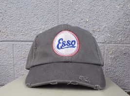 ESSO Gasoline Vintage 1923 Logo Embroidered Adjustable Ball Cap Hat Brand New - £18.68 GBP