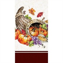 Cornucopia Guest Dinner Napkins 16 Pack Fall Autumn Thanksgiving Party D... - $20.99