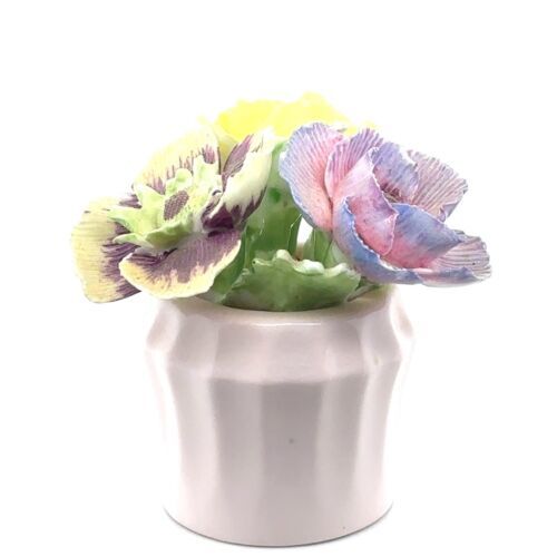 Primary image for Royal Adderley Floral Bouquet Flower Vase Made in England Bone China 2.5"