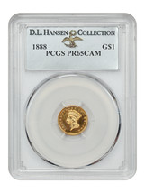 1888 G$1 PCGS PR65CAM ex: D.L. Hansen - $9,930.38