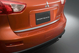 New OEM Mitsubishi Lancer Sportback Lid Chrome Edge Protector 2009-up MZ... - £27.24 GBP