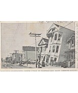 San Francisco~Earthquake Destruction~Howard &amp; 18th-MANY People Killed Po... - £8.45 GBP