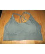 Lykoxa Strappy Sports Bra w/Removable Cups, Mint, XXL - £12.22 GBP