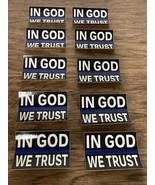 NEW Lot of 10 In God We Trust Blue Line Police Support Stickers Decals K... - $144.47 MXN