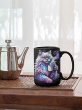 Galaxy Cat Coffee Mug, Celestial Art, Cat Lover Gift, Space Mug for Star... - €12,07 EUR