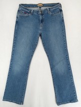 Tommy Jeans Women&#39;s Regular Blue Distressed Denim Stretch Mid-Rise Size 13R - £9.86 GBP