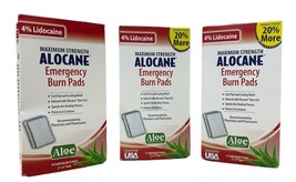 ALOCANE Emergency Burn Pads with 4% Lidocaine, 10 Count Exp 02/2024 Pack... - £30.35 GBP