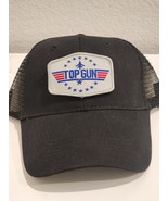 TOP GUN Patched Black Mesh Low Profile Snapback Trucker Hat - $515.31 MXN
