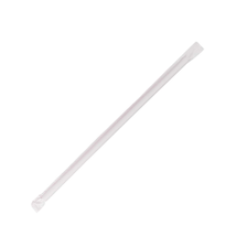 C9125 10.25&quot; Giant Straws (8Mm Diameter), Paper-Wrapped, Clear (Case of 1200) - £30.64 GBP