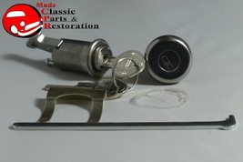 65-66 Fullsize Chevy Glove Box Trunk Lock Cylinder Kit OEM Original Pear... - $36.28
