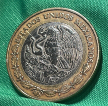 1998 MEXICO $10 PESOS Bi-Metal Mexican Bon Diez Pesos Beautiful - £28.88 GBP