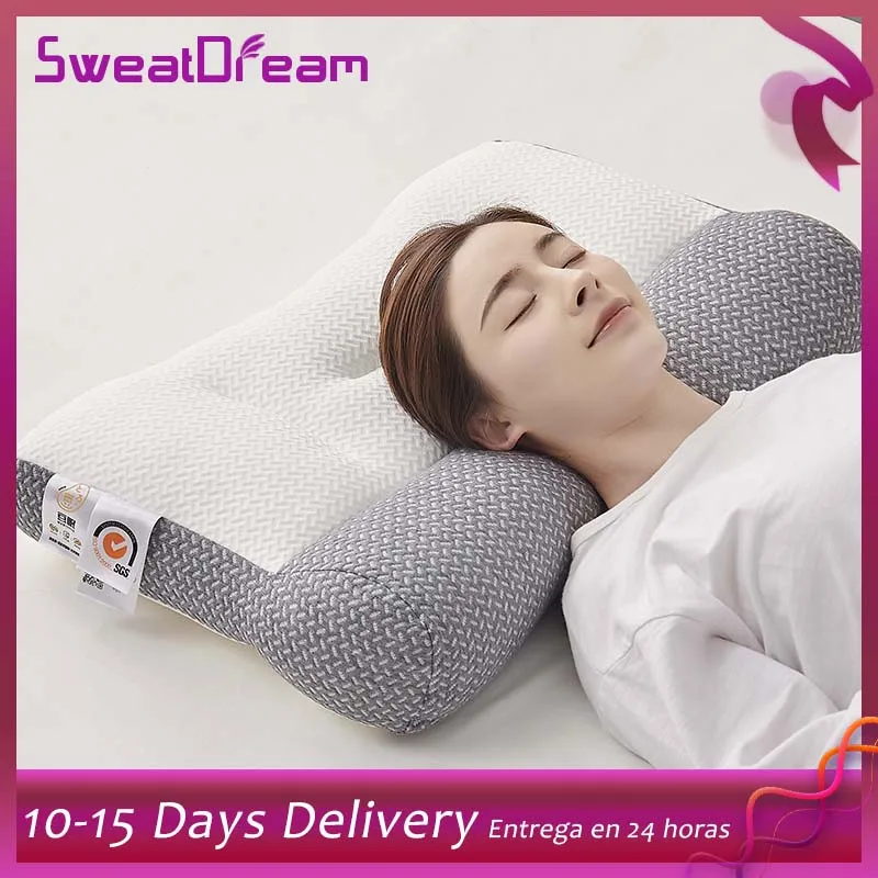 Orthopedic Reverse Traction Pillow Protects Cervical Vertebra and Helps Sleep - £9.91 GBP+