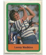 Lanny Wadkins Signed Autographed Donruss Golf Card PGA champ - £18.80 GBP