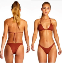 Vitamin A Swim Ecorib Henna California High Leg Bikini Bottom (12/XL) - £52.21 GBP