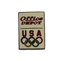 Office Depot Olympics USA Olympic Games Advertising Lapel Hat Pin Pinback - £3.90 GBP