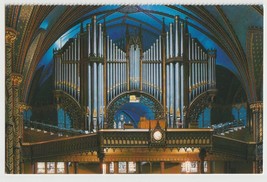 Organs of Notre Dame Basilica Montreal Quebec Canada Postcard Unposted - £3.83 GBP