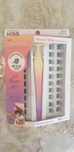 KISS ImPRESS Press On Falsies  “Natural &amp; Wispy” No Glue Required 30 Clusters  - £18.37 GBP