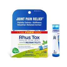 Boiron Rhus Tox 30c Joint Pain Relief Tablets, 3 Tubes - $17.49