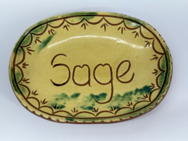 Breininger Pottery Redware Sage Dish  July 2001  6&quot;  # 2 - £34.06 GBP