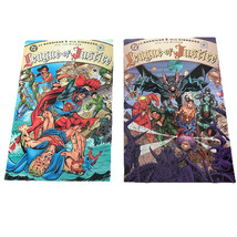 LEAGUE OF JUSTICE 1-2 DC COMIC SET COMPLETE ELSEWORLDS HANNIGAN GIORDANO... - €6,99 EUR