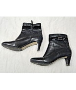 Cole Haan black leather    Size 7 1/2  Side Zipper - $34.17 CAD