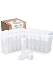 50x Clear LIP BALM Tubes EMPTY New Containers Transparent DIY Chapstick  - £11.79 GBP