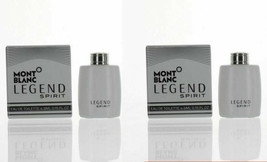 Mont Blanc Legend Spirit 0.15 .15 Oz  4.5 ml Eau De Toilette EDT set x 2= .30 oz - £40.08 GBP