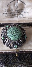 Antique Vintage Victorian 1880-s Pewter Brooch - Very Rare and Beautiful! - £49.70 GBP