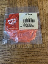 Perfect Hatch Fishing Bait Sili Worms Orange - £6.12 GBP