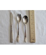 Toddler Baby Kid Flatware Set Stainless Fork Spoon Knife 3 Pc. Korea Chi... - $230.68 MXN