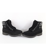 Vintage 90s Lugz Boots Mens Size 10.5 W Suede Leather Work Boots Black - $138.86 CAD