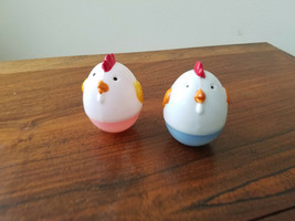 Vintage Set of Two Chick Easter Eggs Item #148 Made In Hong Kong - £7.74 GBP