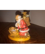 1989 Fontanini Santa Kneeling Beside Baby Jesus Signed Simonetti 599 Ita... - $19.07 CAD