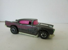 Mattel Hot Wheels Diecast Car 1950&#39;S Chevy Black W/BLUE Striping Malaysia H2 - £2.88 GBP