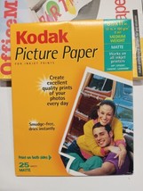 Kodak Picture Paper 8.5&quot; x 11&quot; Matte Finish - Medium Weight 25 Sheets / ... - $16.82