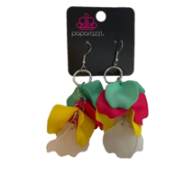 Paparazzi Pierced Dangle Earrings Glass Gardens Multi Color NEW - £5.74 GBP