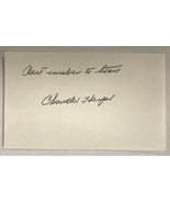 Chandler Harper (d. 2004) Signed Autographed 3x5 Index Card - Golf Legend - $285.10 MXN