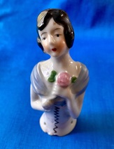 VINTAGE JAPAN PINCUSHION LADY TOP - $15.00