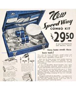 1948 Speedway Combo Kit Advertisement Drill Sanding Polishing Tools Vint... - $372.45 MXN